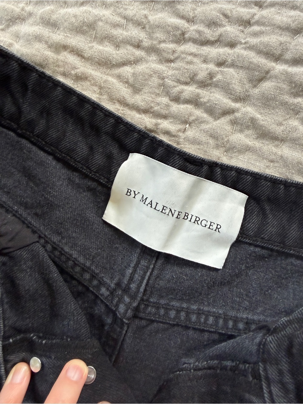 By Malene Birger Black Wide-Leg High-Rise Jeans - Picture 3 of 6